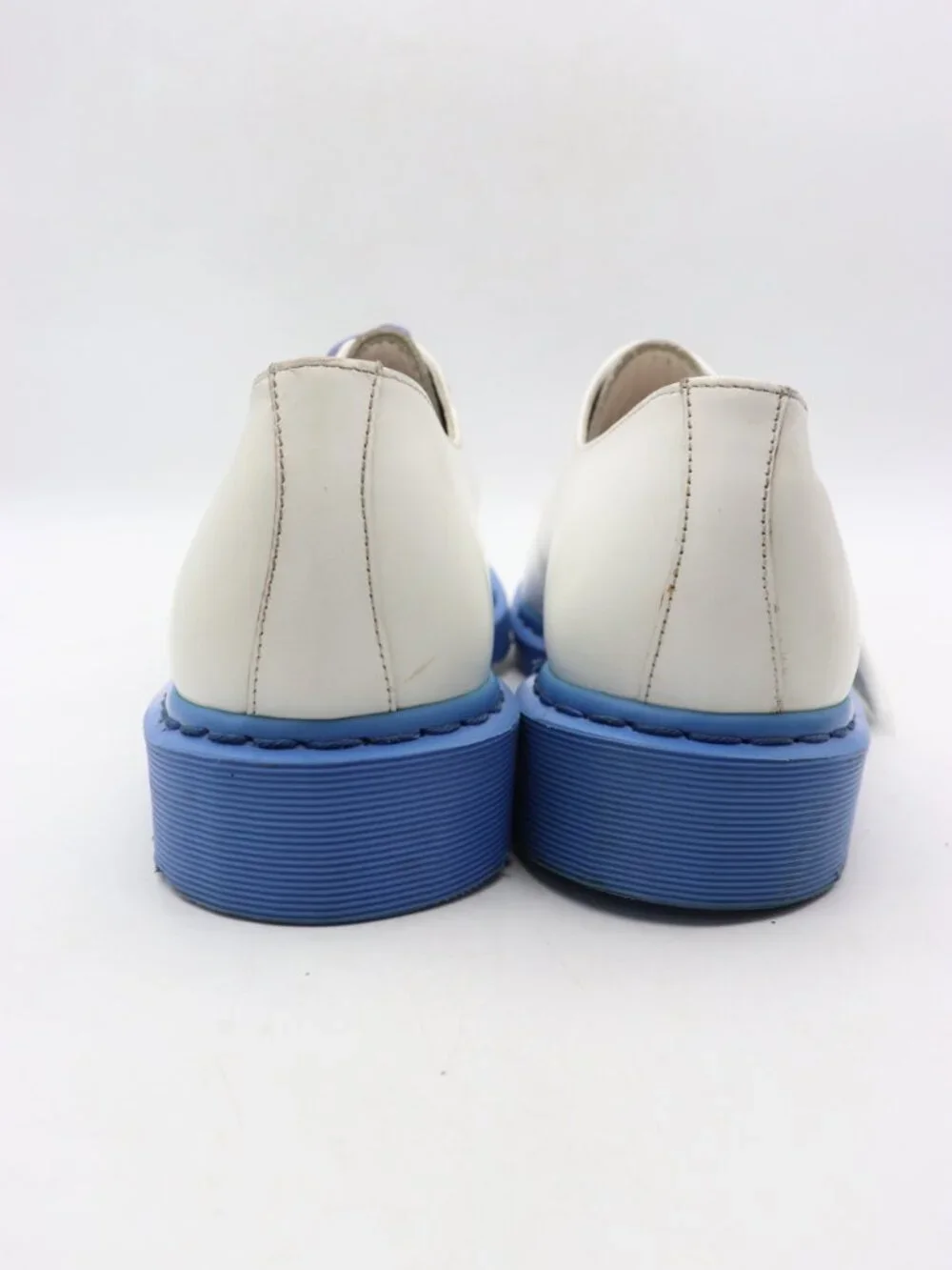 Doc Dr. Martens Men’s Size 14 White Leather Blue Oxford Shoes 13149